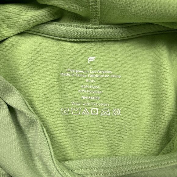 Fabletics Pullover Athletic Green Men Training Day Sweatshirt Hoodie Size Large - Picture 2 of 6